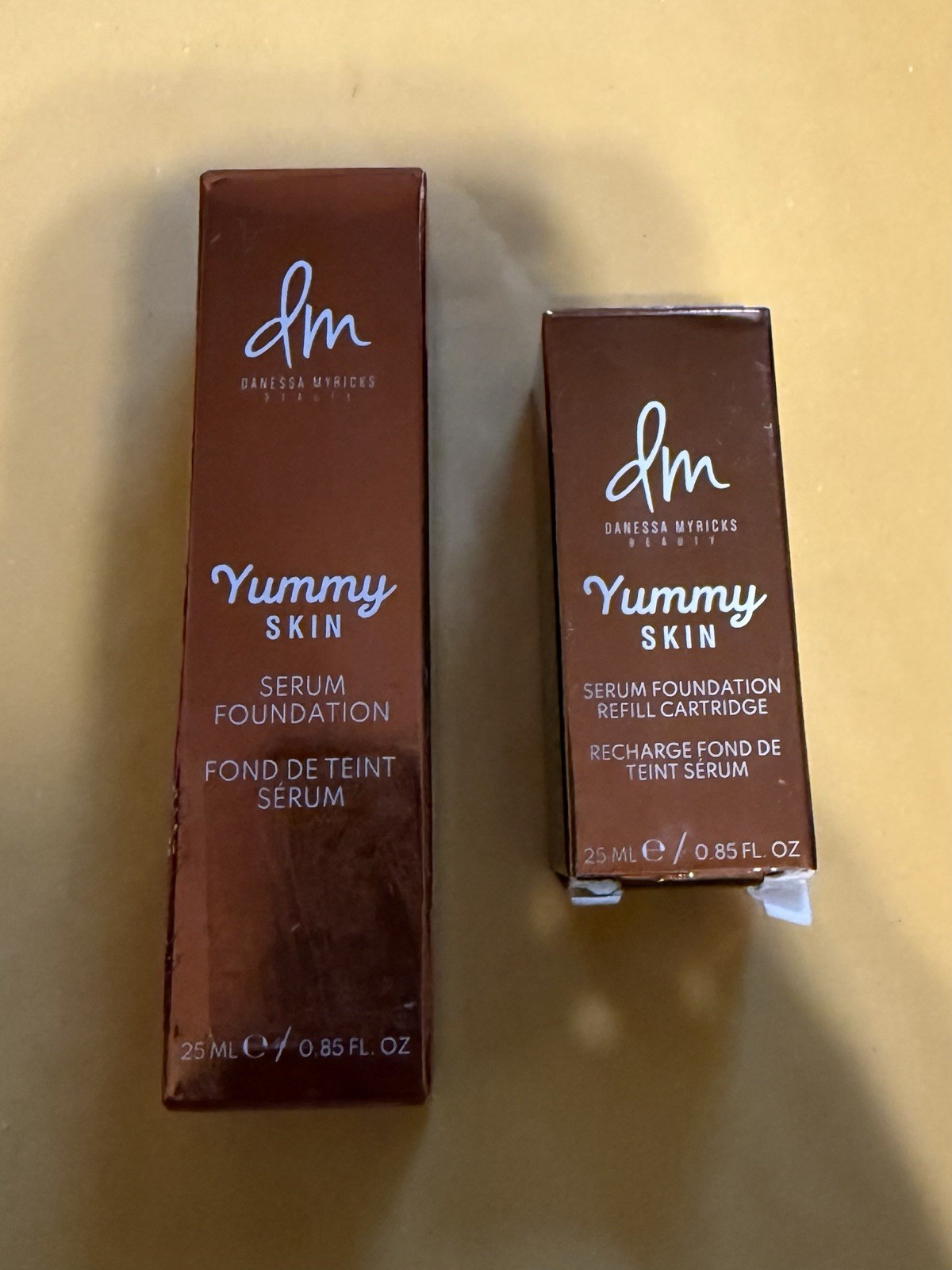 Danessa Myricks Yummy Skin Serum 18G Lot Of 2 Foundation Full Sz & Refill NEW
