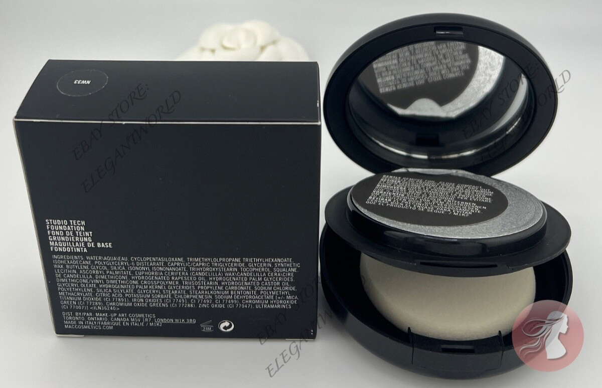 MAC Studio Tech Foundation NW33 Full Size .35oz /10g NIB Sealed 100% AUTHENTIC