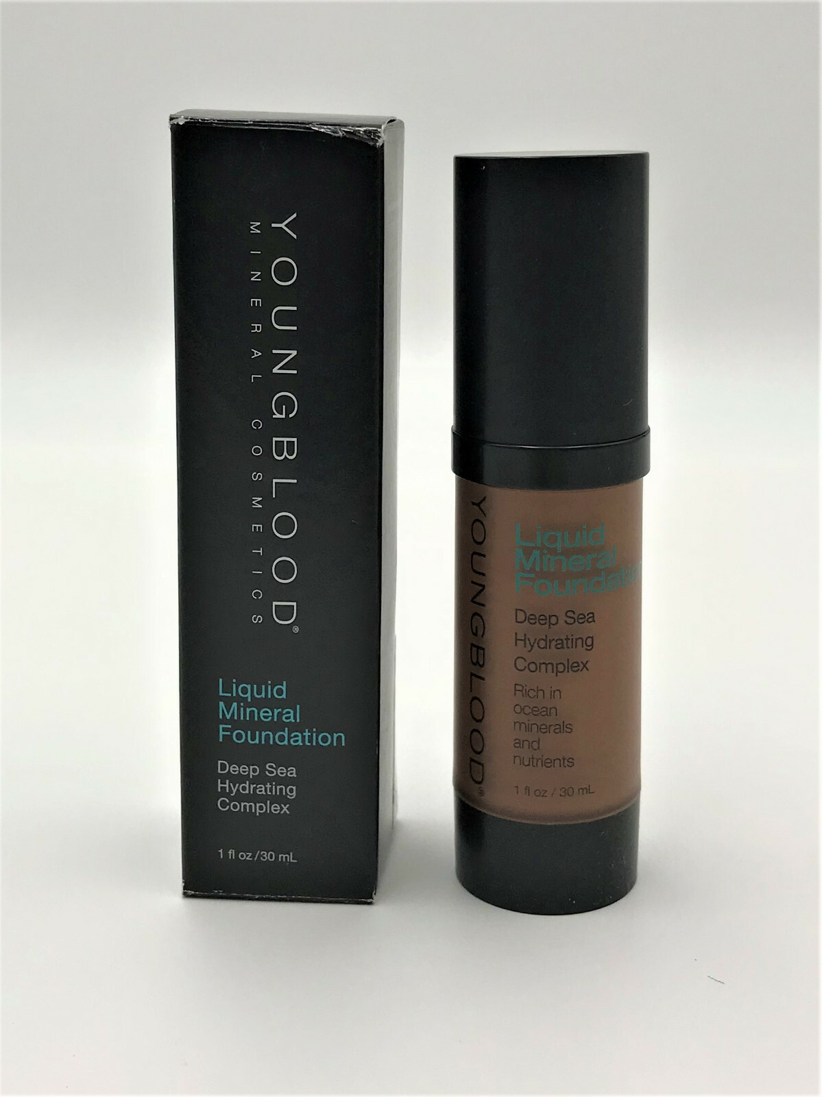 Youngblood Liquid Mineral Foundation Mink Deep Sea Hydrating Complex 1 oz-Mink