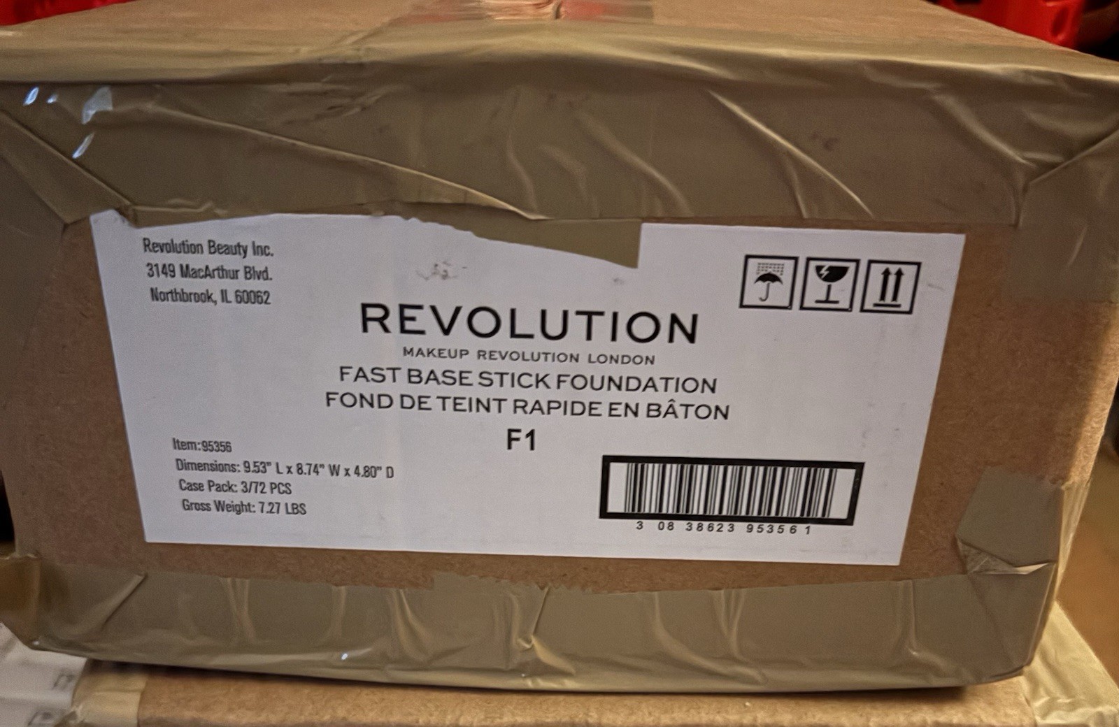 Revolution Makeup Fast Base Stick Foundation Case Of 72 F1