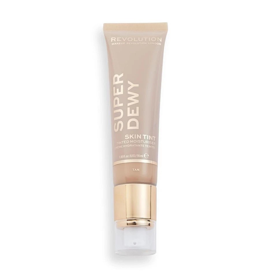 Makeup Revolution Super Dewy Tinted Moisturiser, Tan Shade 55ml