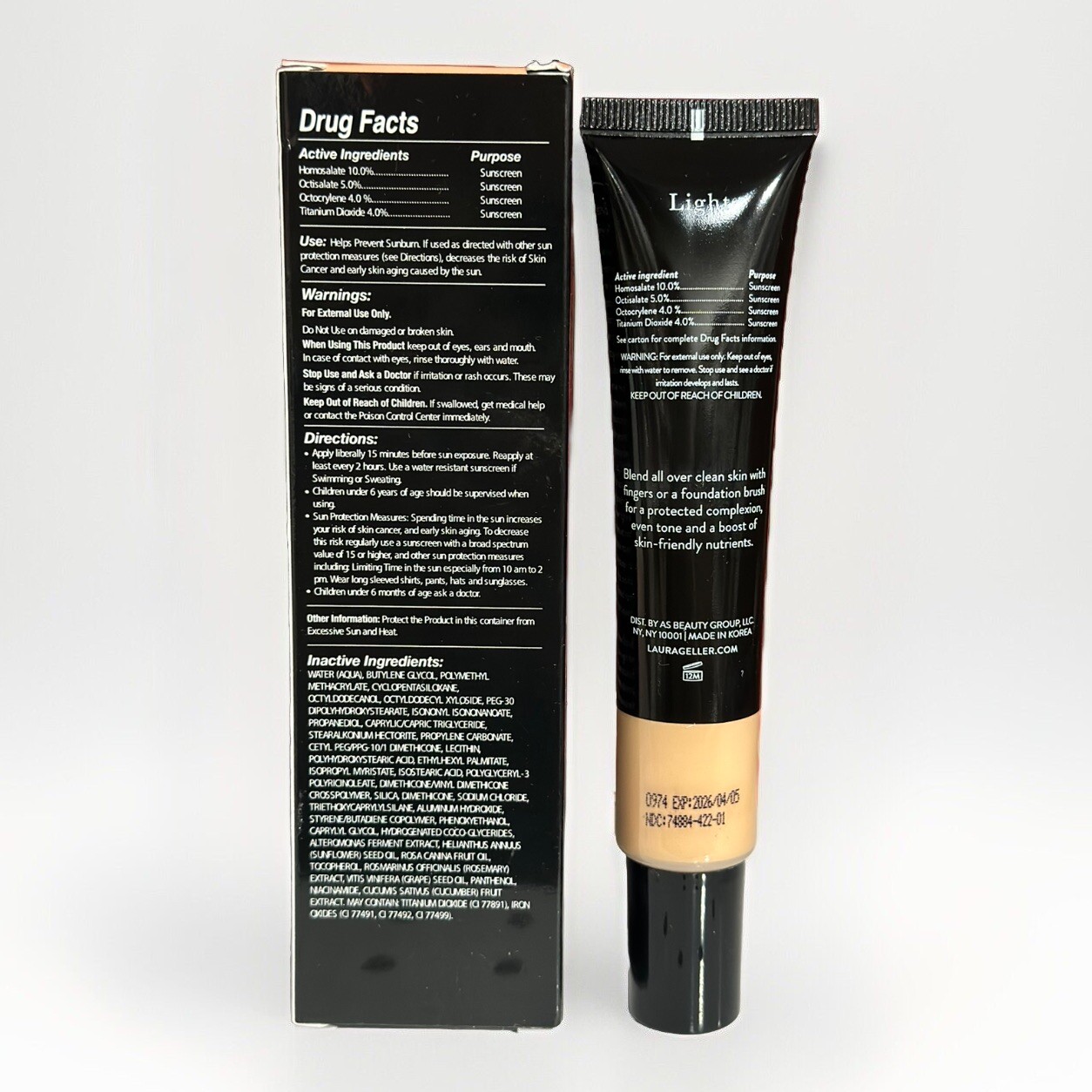 Laura Geller Better Than Block Skincare-infused Serum Foundation LIGHT 1.48 oz