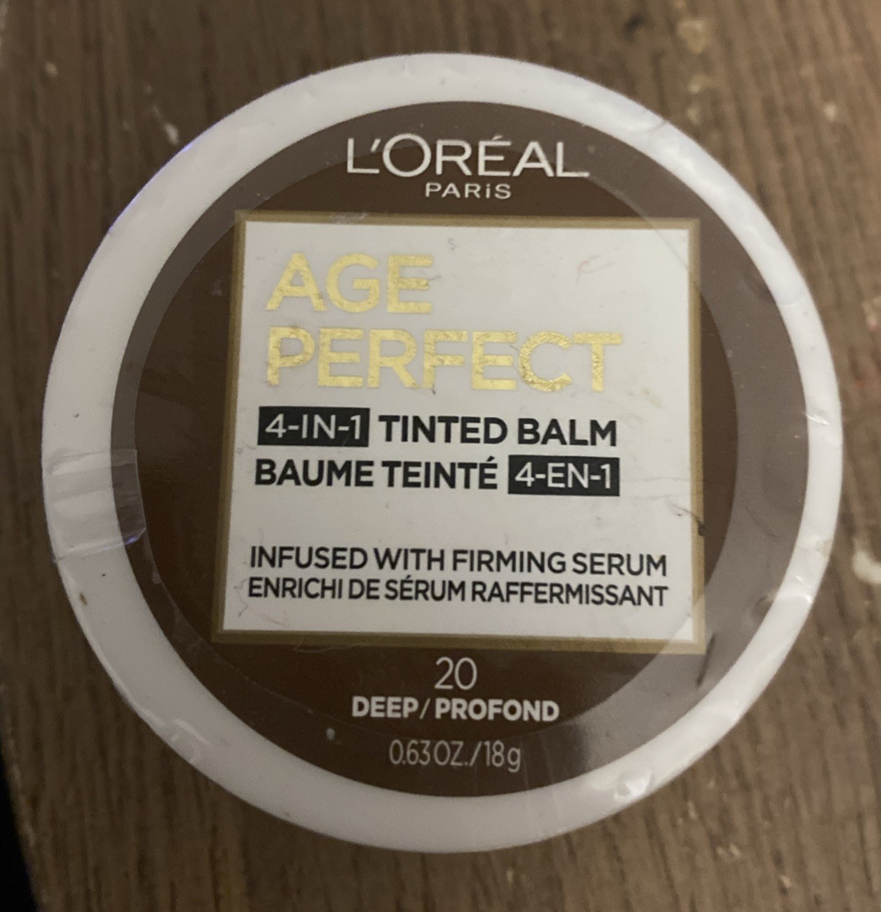 L’Oreal Paris AGE PERFECT 4-in-1 Tinted Balm 20 Deep Profond .63 oz