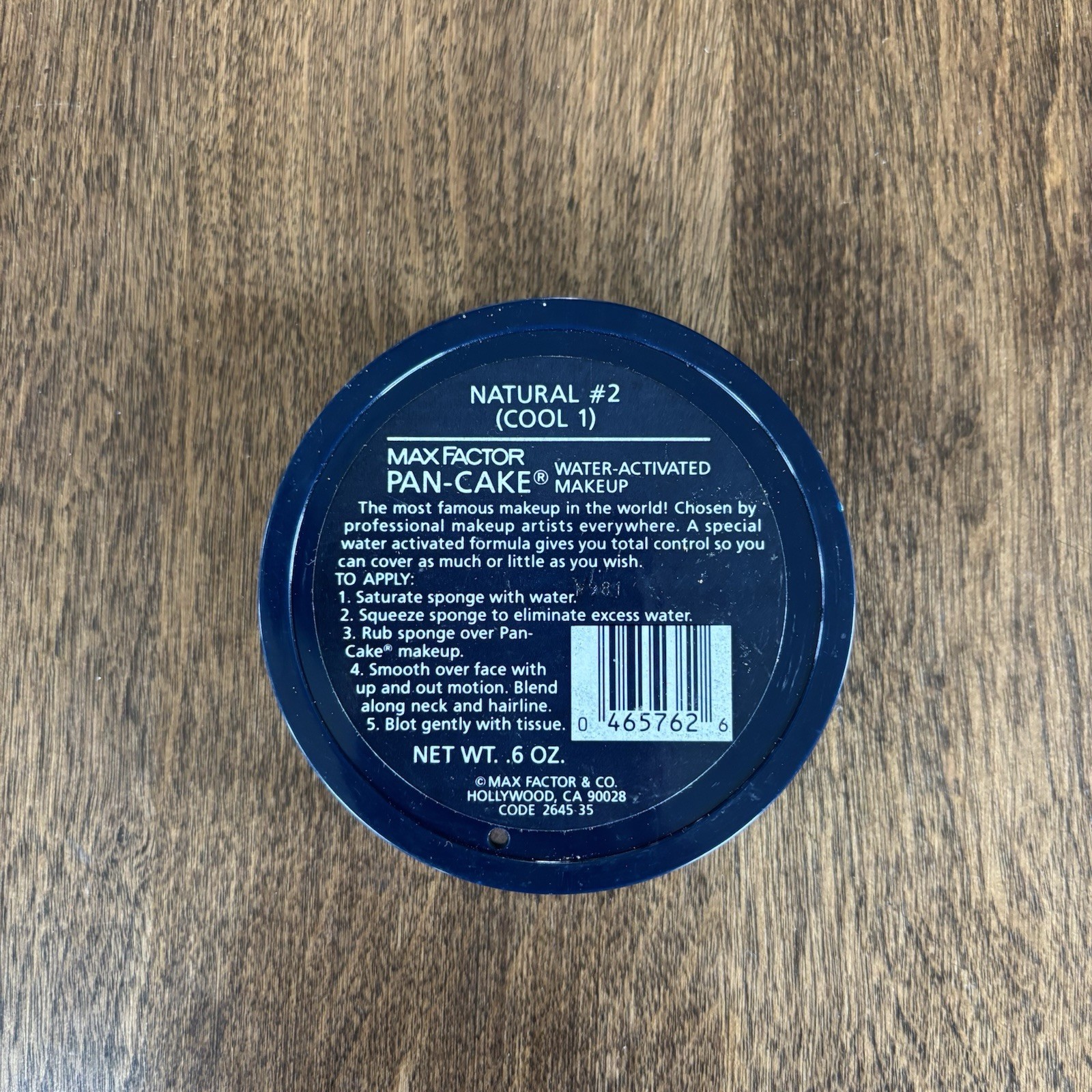 Max Factor Pancake Water Activated Makeup Natural #2 (Cool 1) New