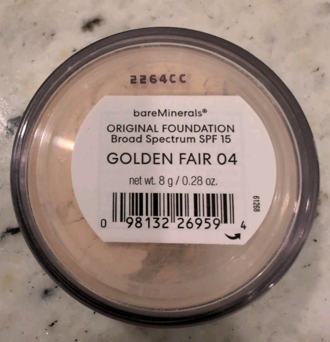 Bare Minerals~Original Loose Powder Foundation ~# 04 Golden Fair~ Spf 15 ~NWOB