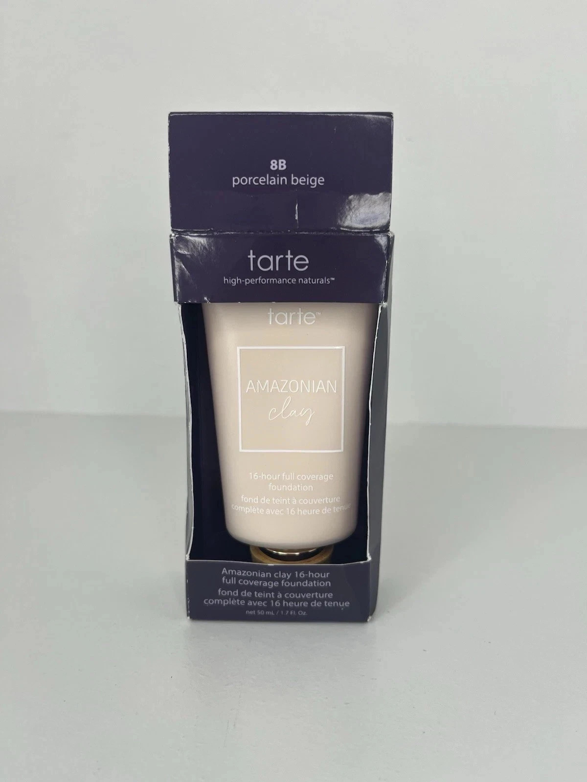 Tarte Amazonian Clay 16Hr Full Coverage Foundation 1.7oz 8B Porcelain Beige