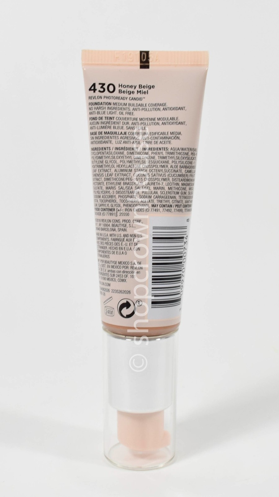 Revlon Photoready Candid AntiPollution Foundation #430 HONEY BEIGE