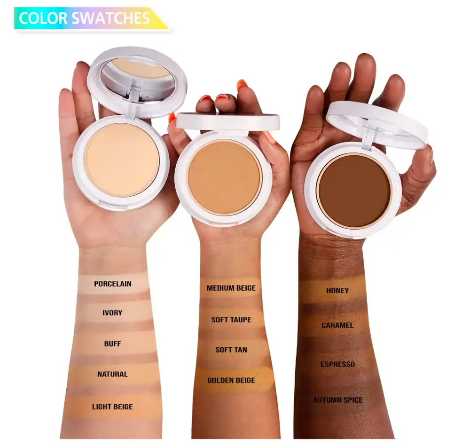 J.Cat AQUASURANCE COMPACT FOUNDATION, ACF101A BUFF, 0.31 oz (9 g)