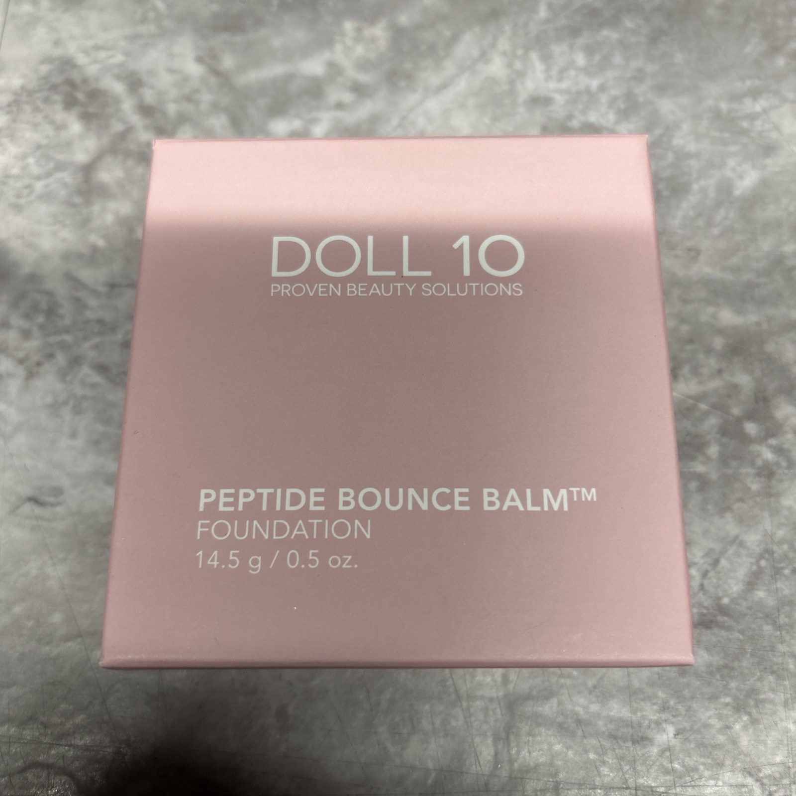 Doll 10 Peptide Bounce Balm foundation Light .5oz NIB