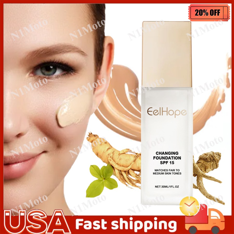 Color Changing Foundation for Mature Skin,Tone Suitable for All Skin Types ~2026