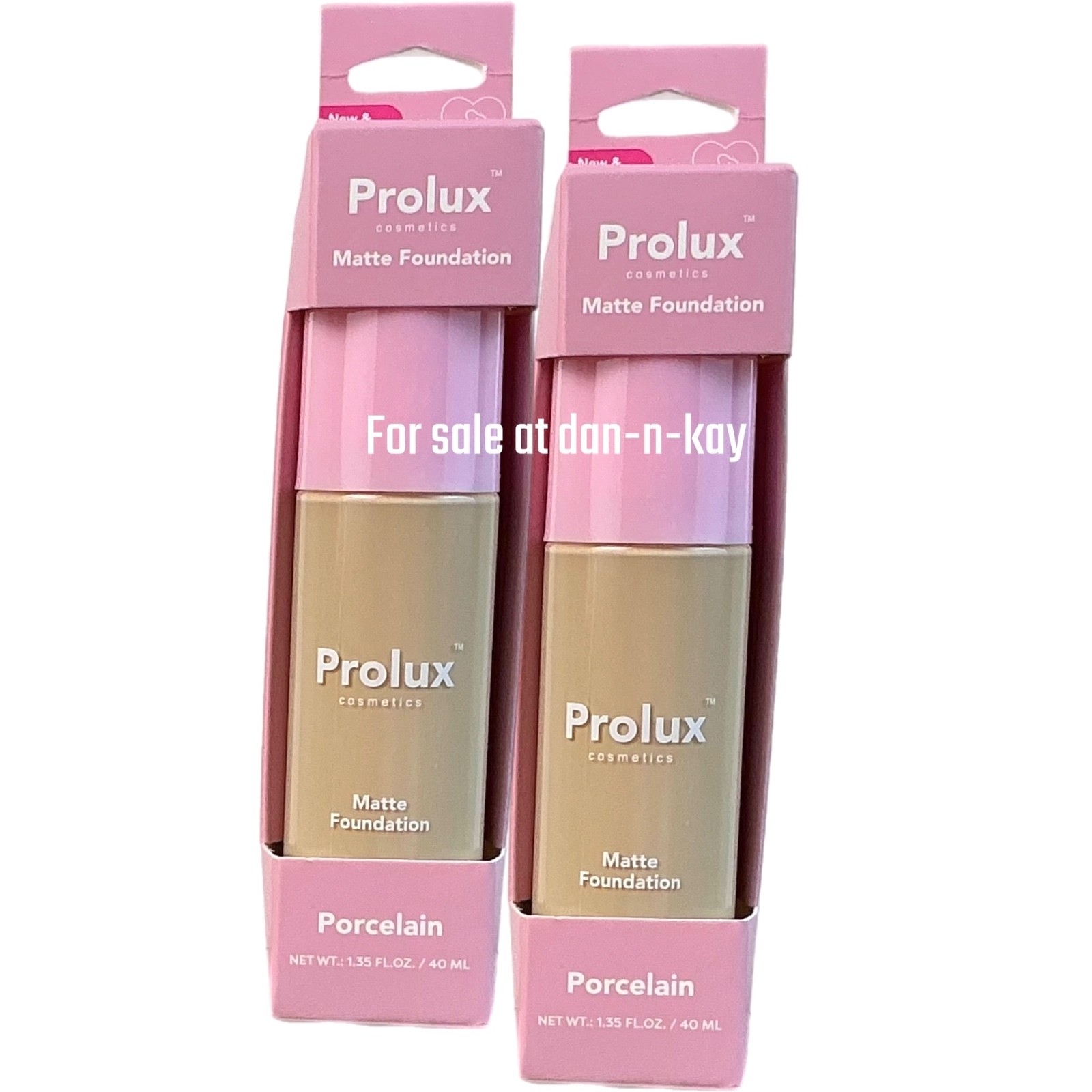 Prolux Cosmetics Matte Foundation In Porcelain (Set Of 2)