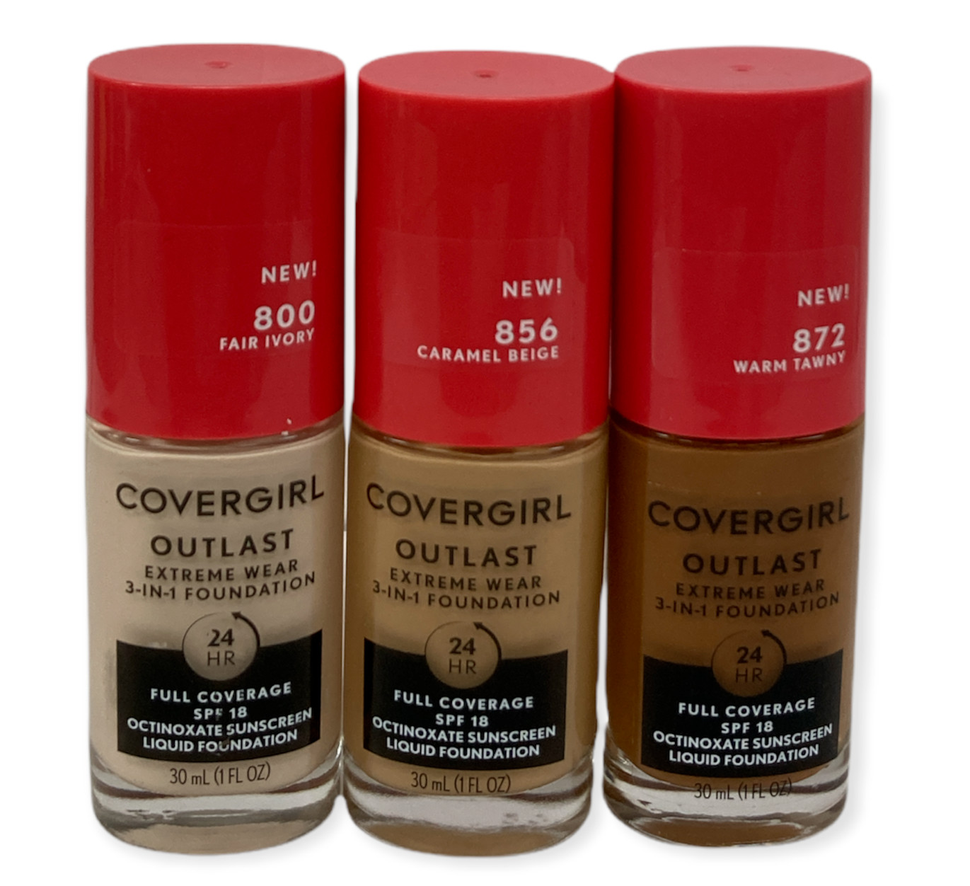 CoverGirl Outlast Extreme Wear 3-In-1 Foundation SPF18 (30mL/1oz) NEW