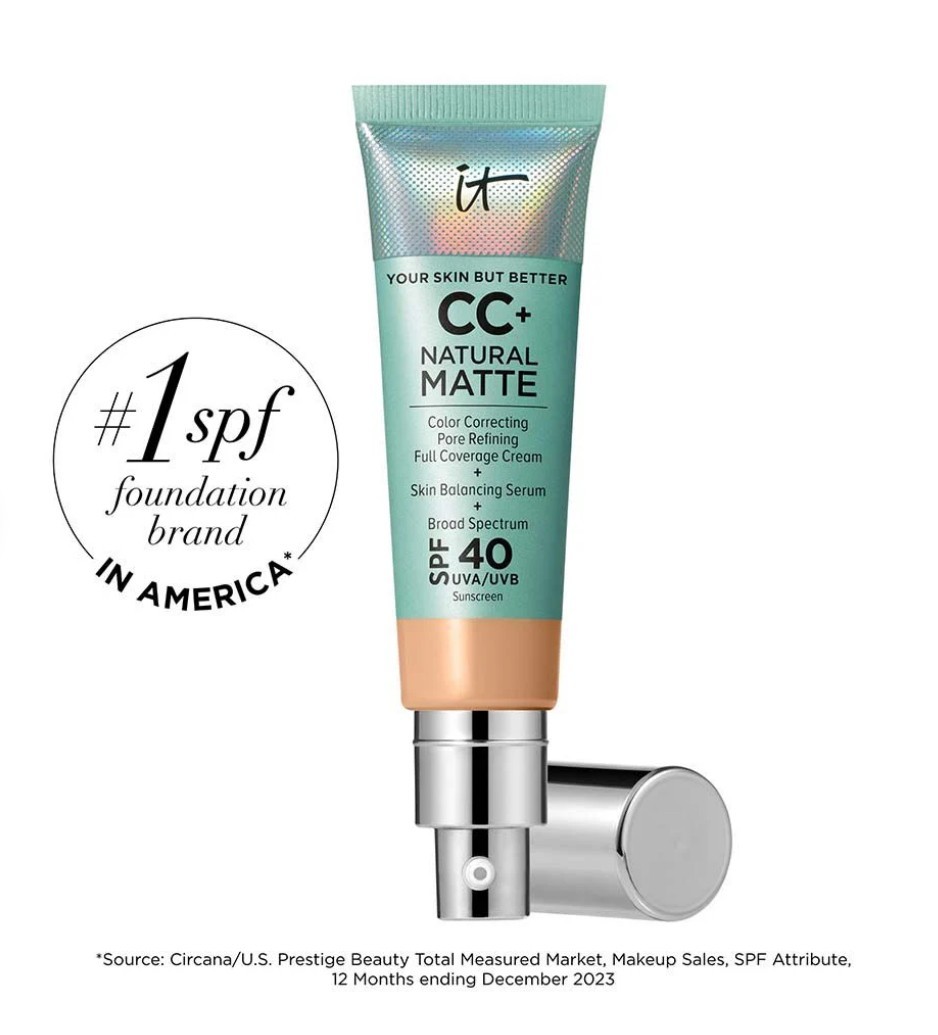DIFFERENT SHADES IT Cosmetics Your Skin But Better CC+ SPF40 Matte Cream 1.08oz