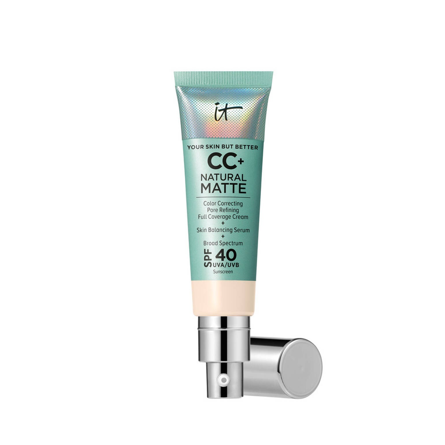 IT COSMETICS CC+ Cream Natural Matte Foundation with SPF 40 – 20 SHADES