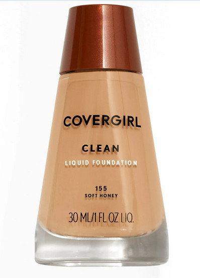 COVERGIRL Clean Liquid Foundation-155 Soft Honey-1fl oz-New-DISCONTINUED/RARE