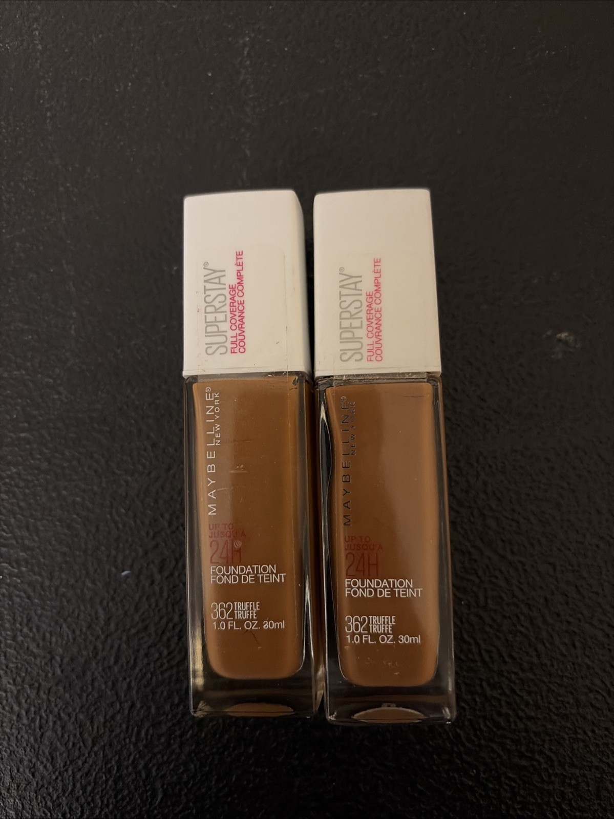 Pack of 2 Maybelline Superstay Full Coverage 24HR Liquid Foundation, Truffle 362