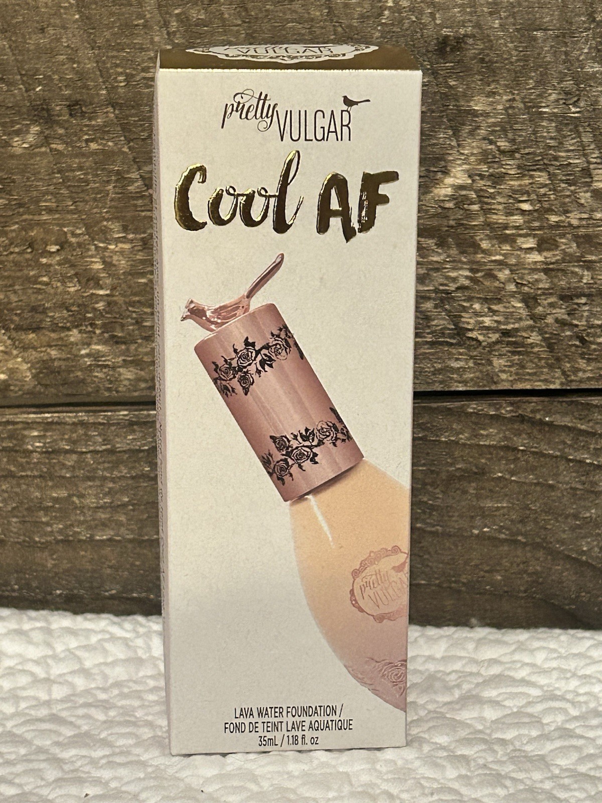 PRETTY VULGAR Cool AF Lava Water Foundation 35 ml in 76 Bare Bae 1.18 fl oz NIB