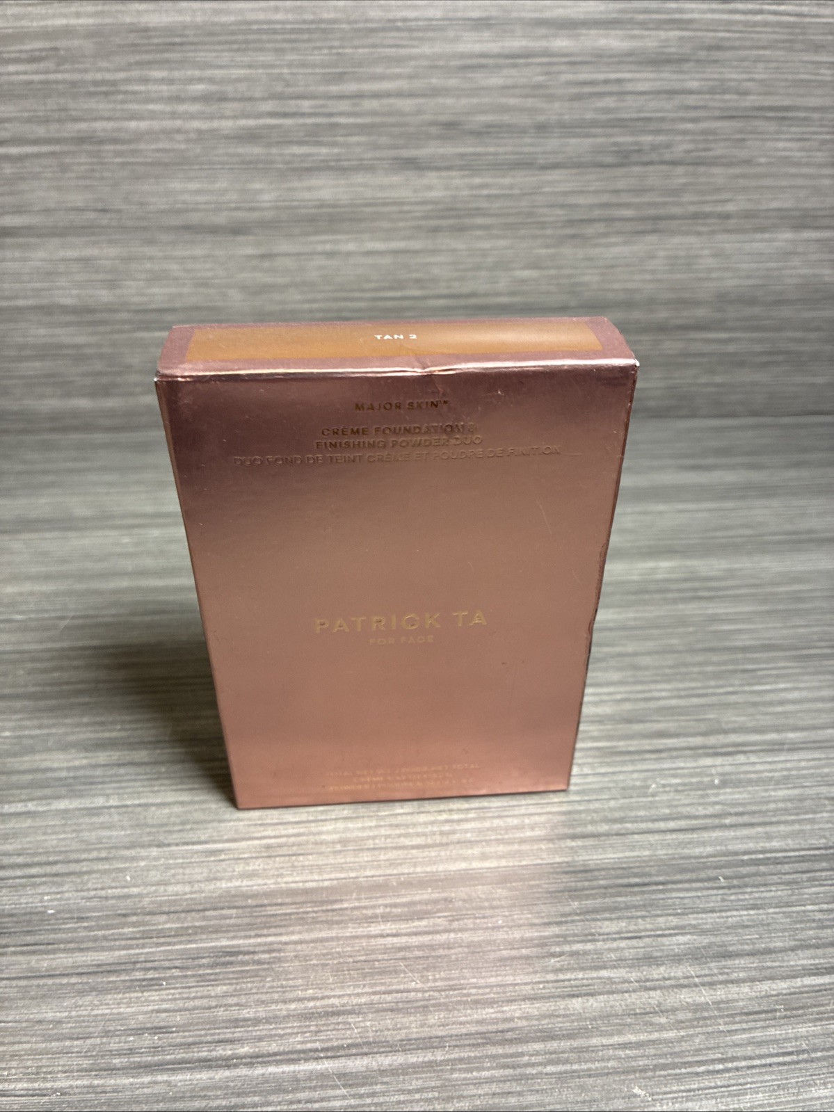PATRICK TA Tan 2 Major Skin Crème Foundation and Finishing Powder Duo Brand New