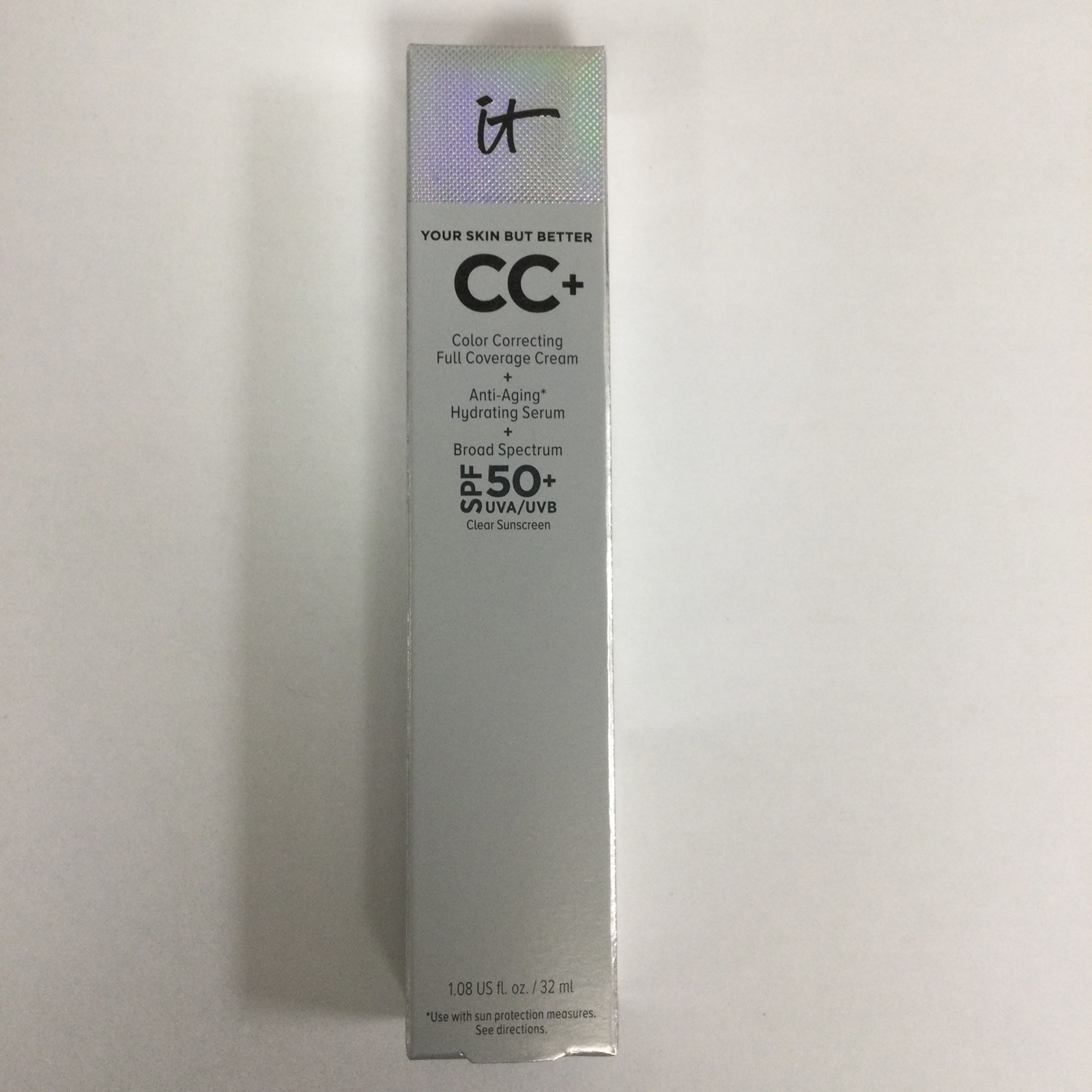IT Cosmetics CC + Full Coverage Cream SPF 50 Neutral Rich 1.08fl oz/32ml