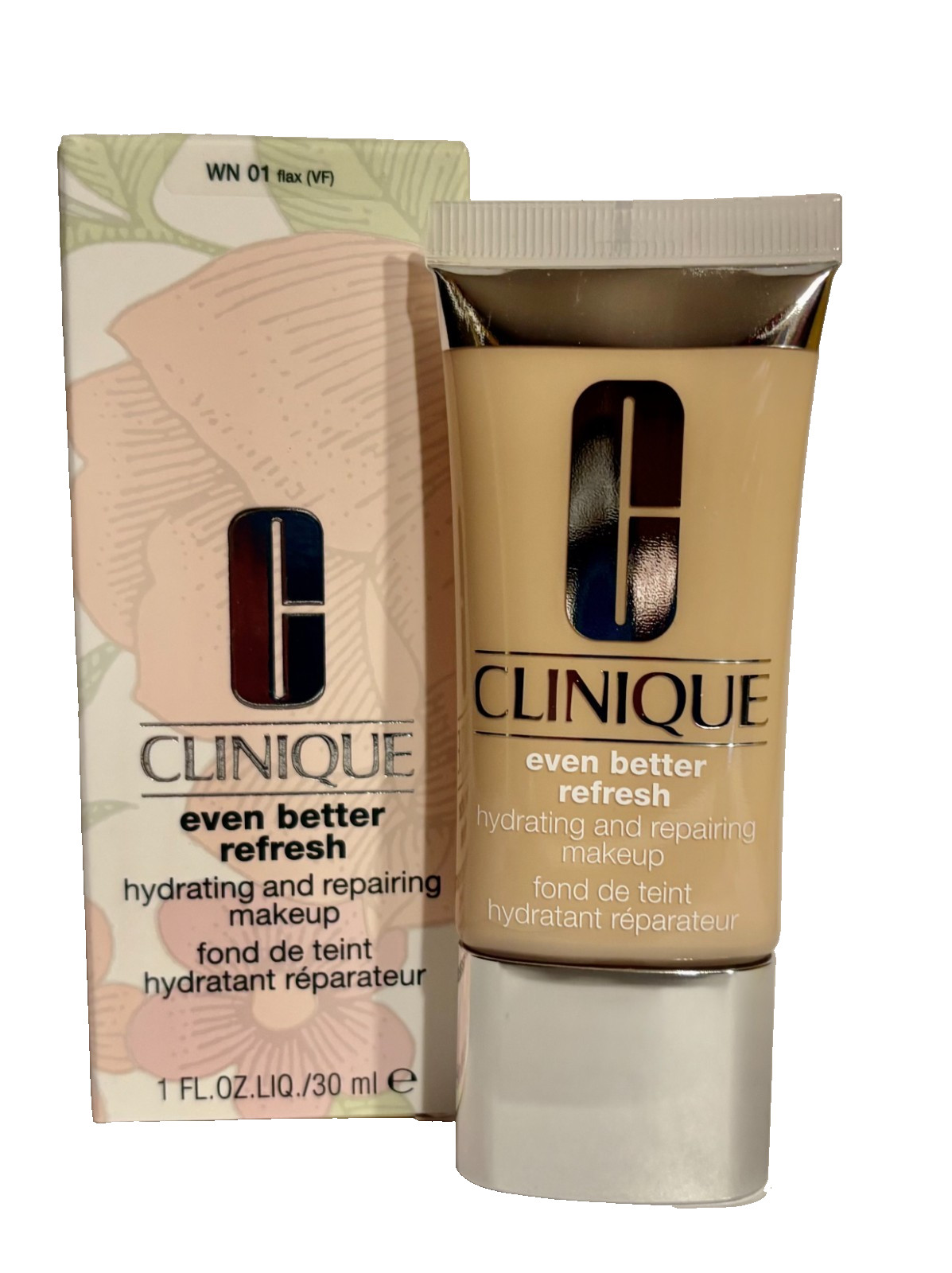 Clinique Even Better Refresh Hydrating &Repairing Makeup – WN 01 Flax (VF) NIB