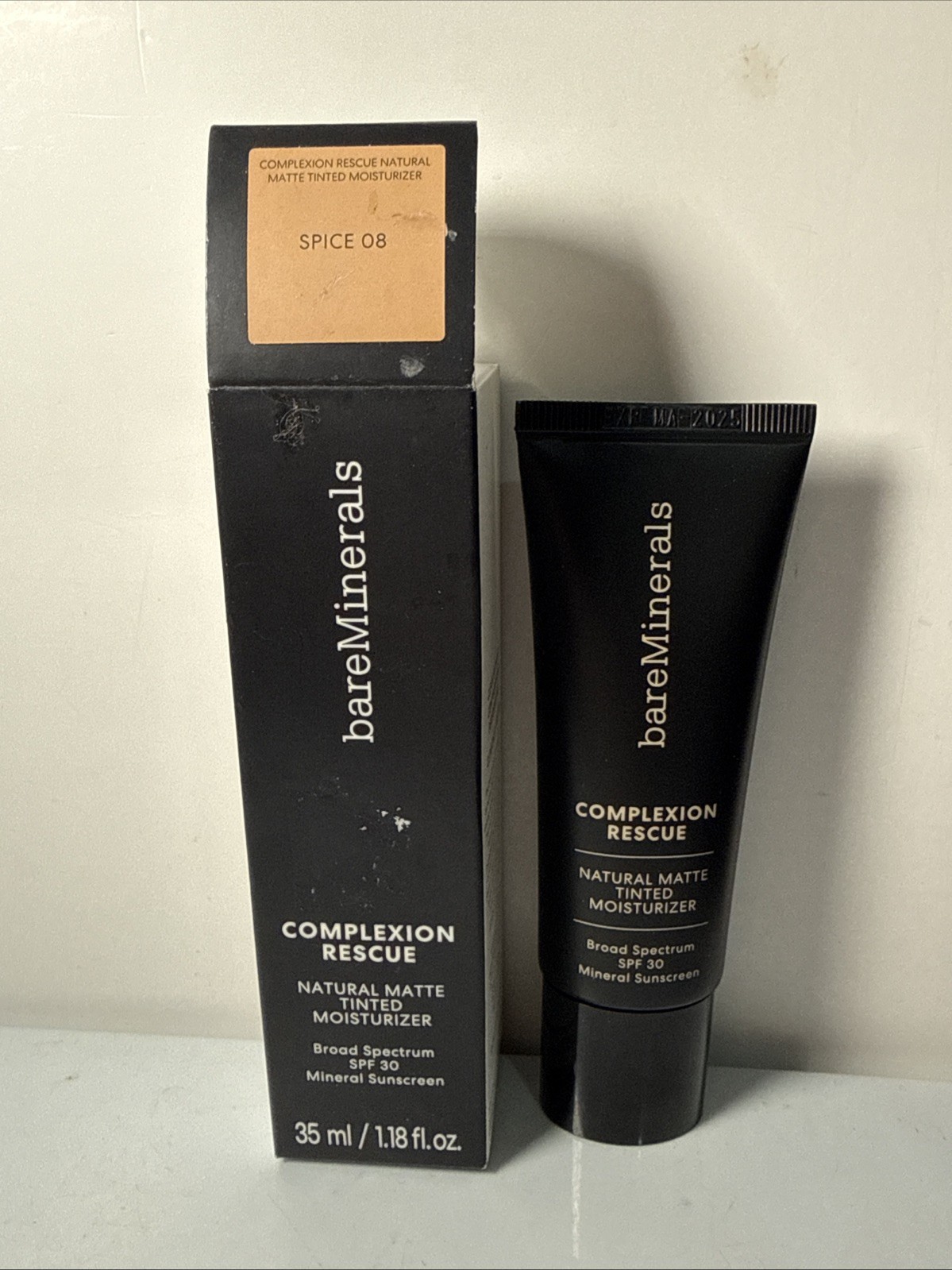 NEW bareMinerals Complexion Rescue Natural Matte Tinted Moisturizer – Spice 08