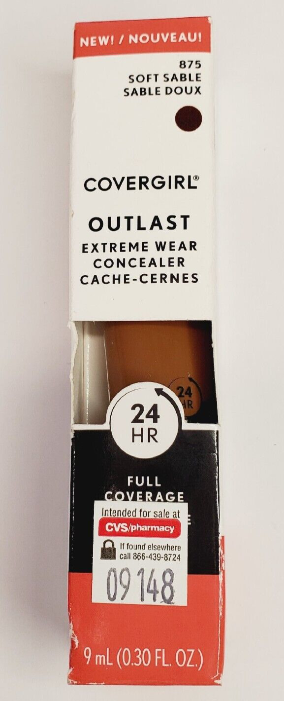 Covergirl Outlast Extreme Wear Concealer #875 Soft Sable 24 Hour Wear Waterproof
