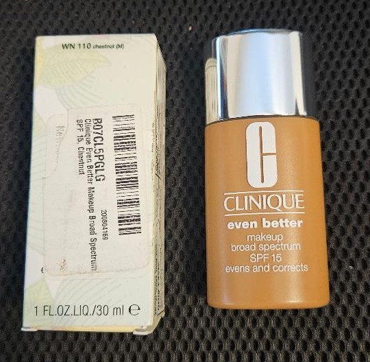 Clinique Even Better Makeup Coverage Foundation SPF 15 WN 110 Chestnut 1.oz