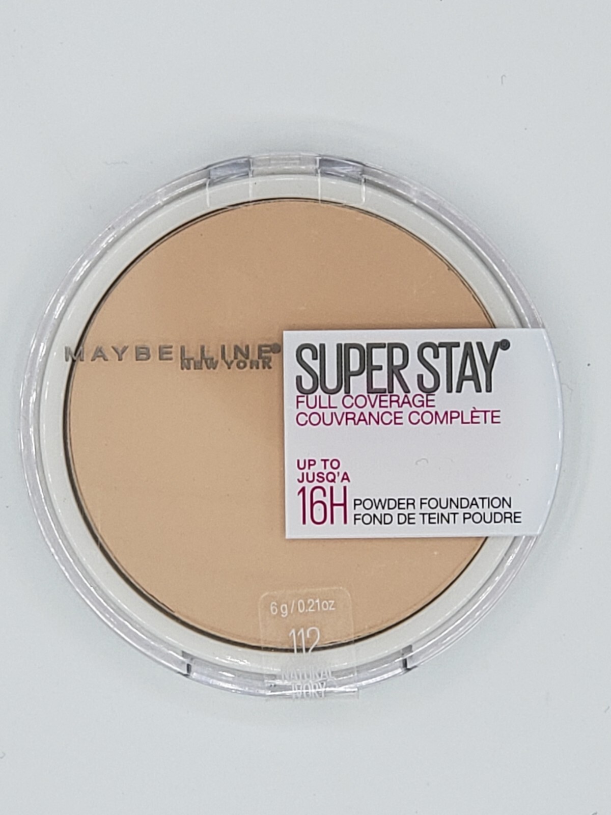 NEW Maybelline Super Stay Full Coverage 16HR Powder Foundation 112 Natural Ivory