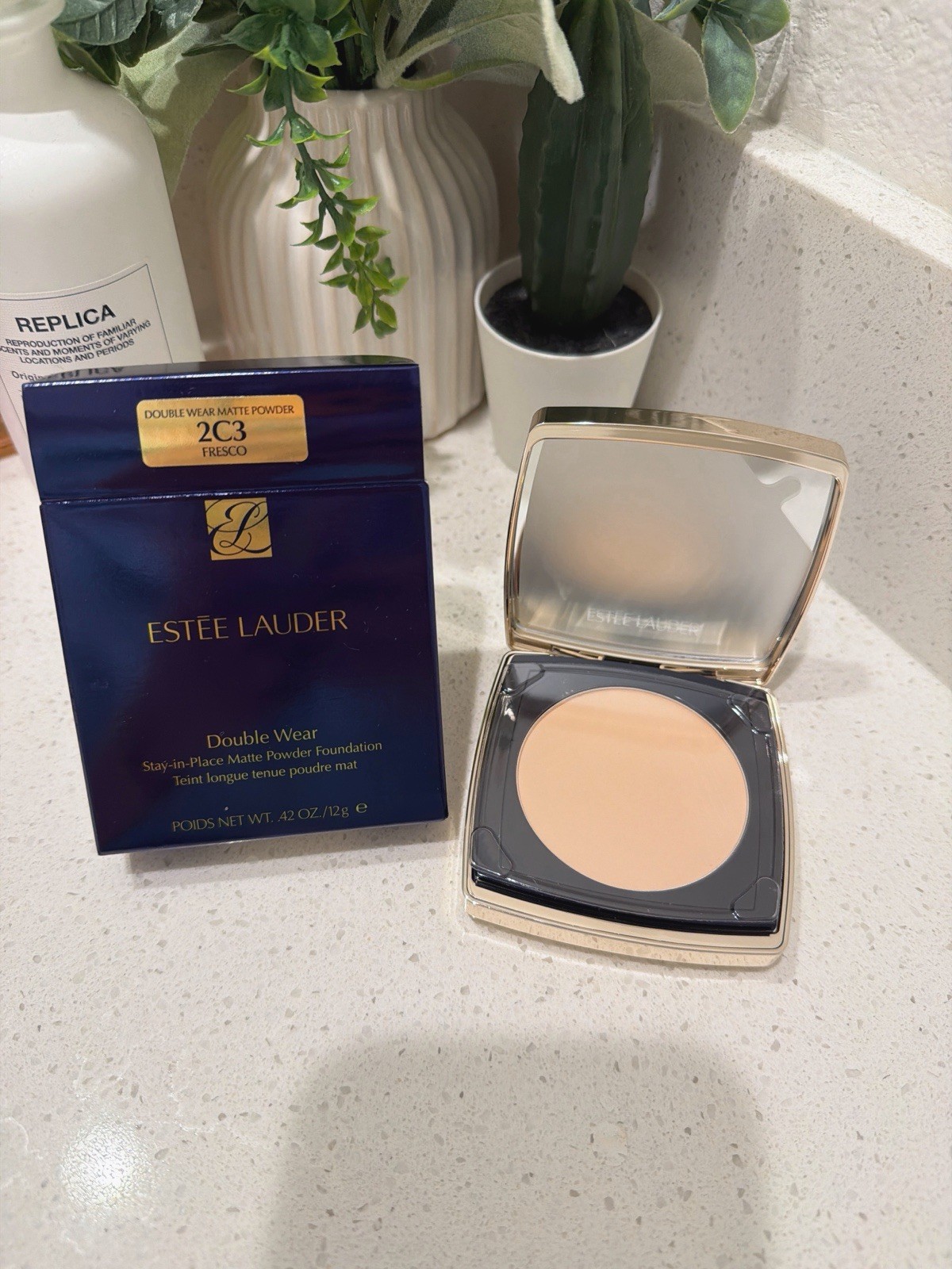 Estée Lauder Double Wear Stay-in-Place Matte Powder Foundation – 2C3 Frsco NIB