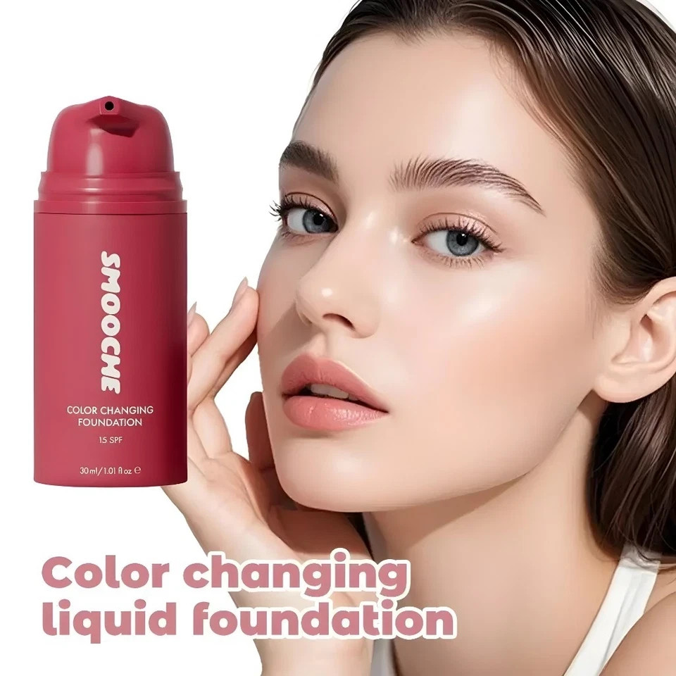 Smooche Korean Color Changing Foundation for All Skin Types Flawless Coverage