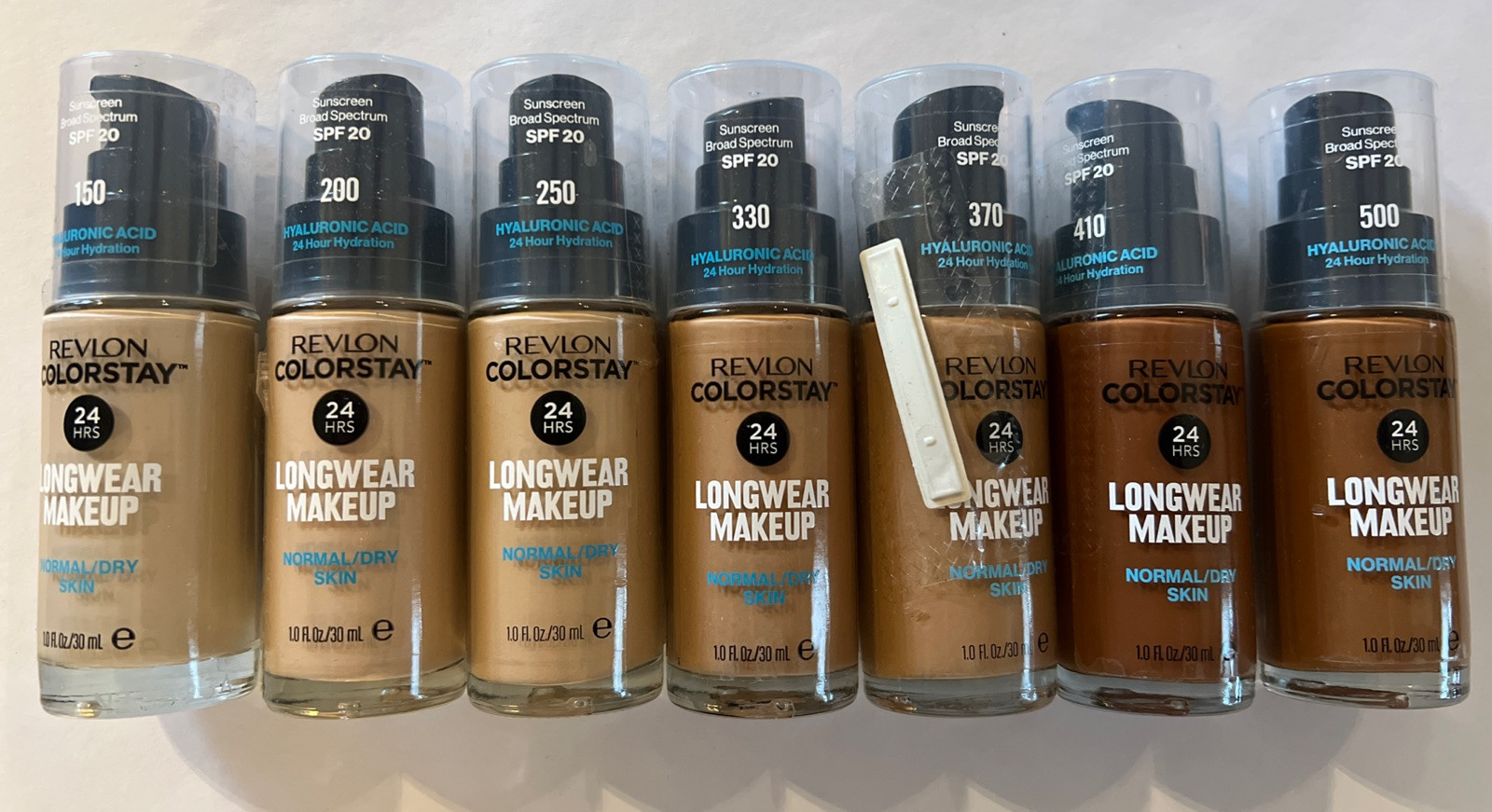 Revlon ColorStay Makeup PUMP, Normal/Dry Skin~7 Pack~ New Sealed~Mixed Shades