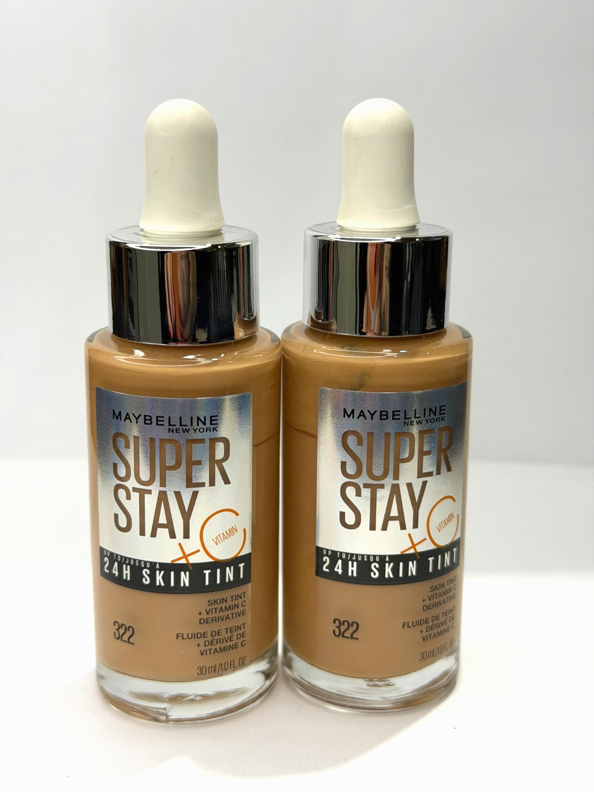 Maybelline Super Stay Up to 24HR Skin Tint Radiant Light-to-Medium C 322 PK x 1