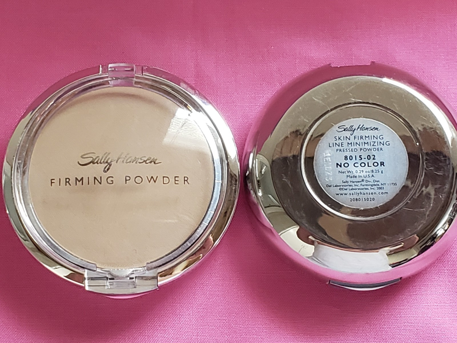 X2—Sally Hansen SKIN FIRMING LINE MINIMIZING Pressed Powder 8015-02 NO COLOR