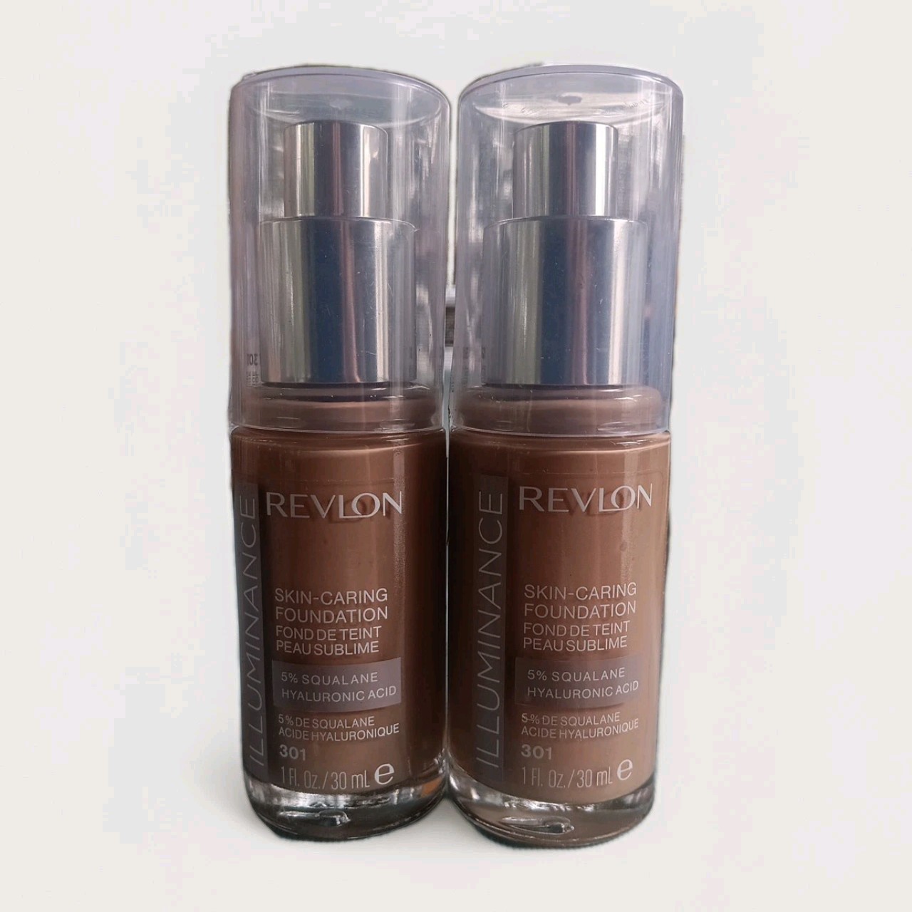 Lot Of 2 Revlon Illuminance Liquid Foundation 301 Cool Beige New Sealed