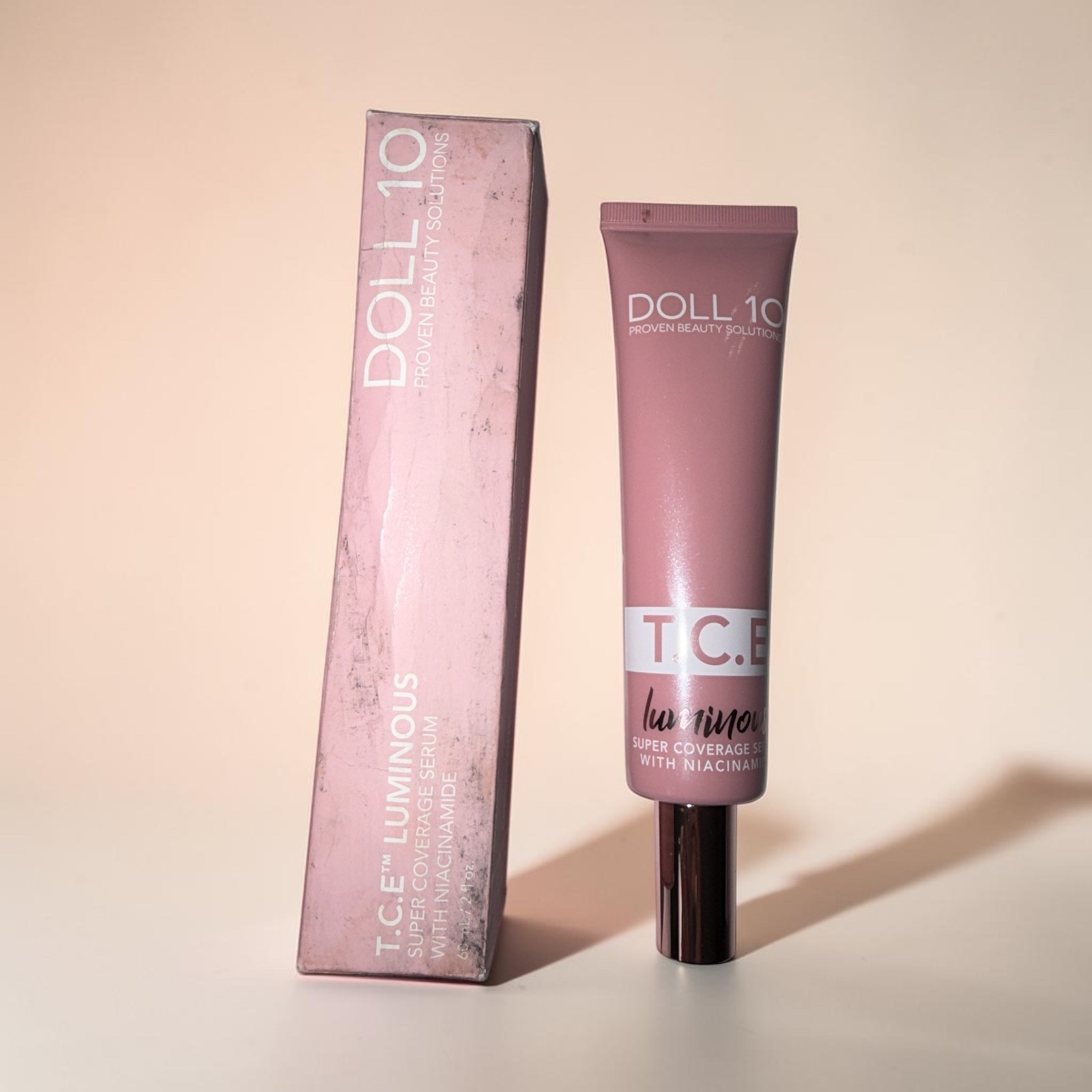 Doll 10 T.C.E. Luminous Super Coverage Serum 2 fl oz DEEP RICH Foundation #21