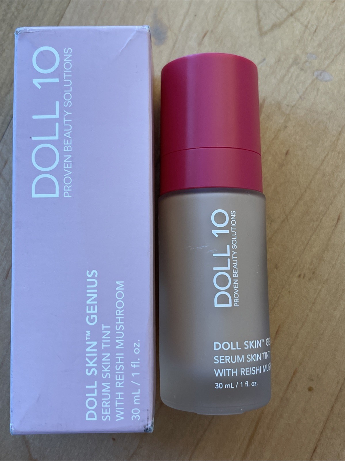 Doll 10 Skin Genius Serum Tint With Reishi Mushroom Face Foundation (Light/Med)