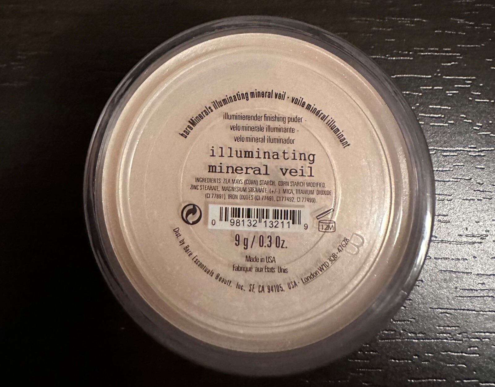 bare Minerals * ILLUMINATING MINERAL VEIL * Finishing Powder Full Size 9g ~ NEW