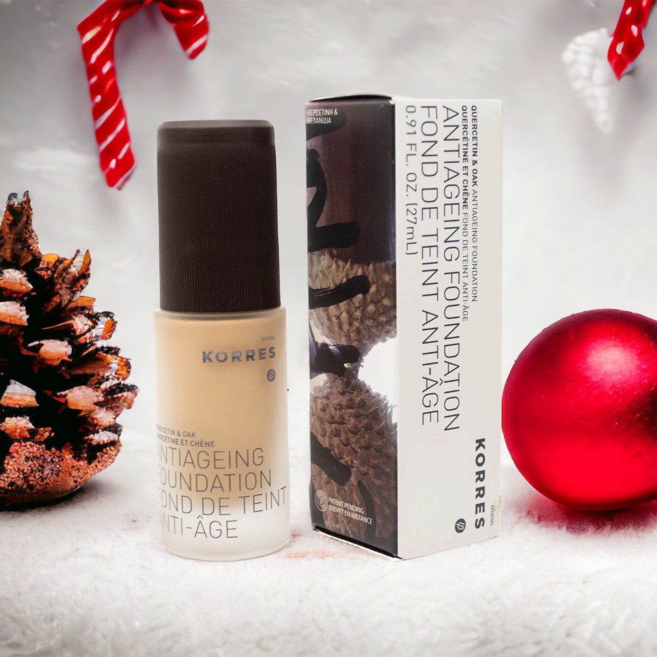Korres Quercetine & Oak ANTI AGEING FOUNDATION, 15 Medium Beige .91 fl oz