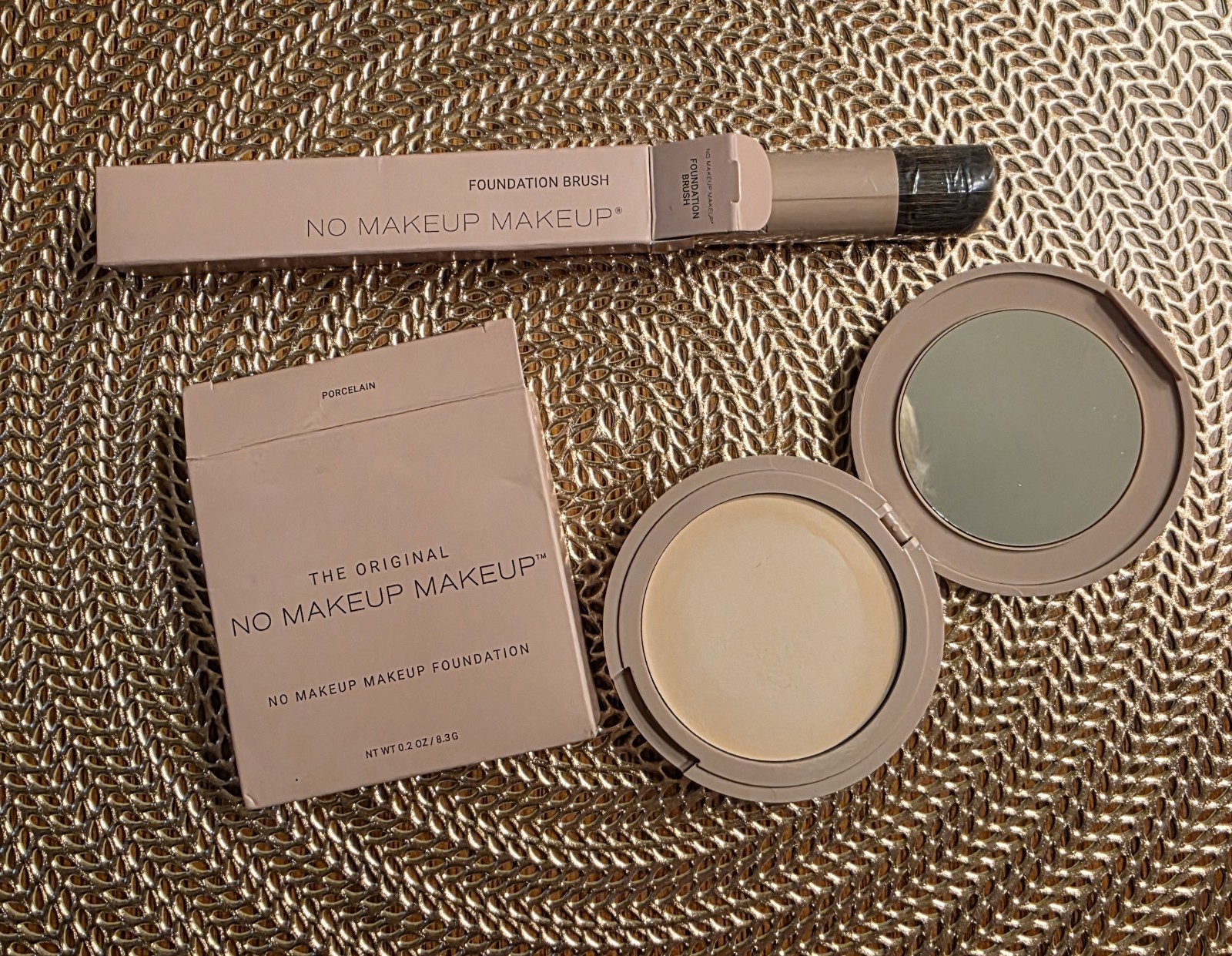 No Makeup Makeup-The Original Foundation- Porcelain With Brush NIB