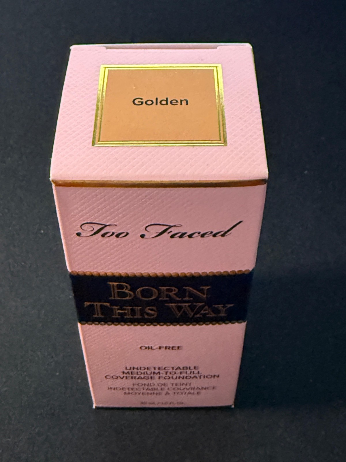 Too Faced Born This Way Undetectable OilFree Foundation – GOLDEN – 1oz/30ml-NIB