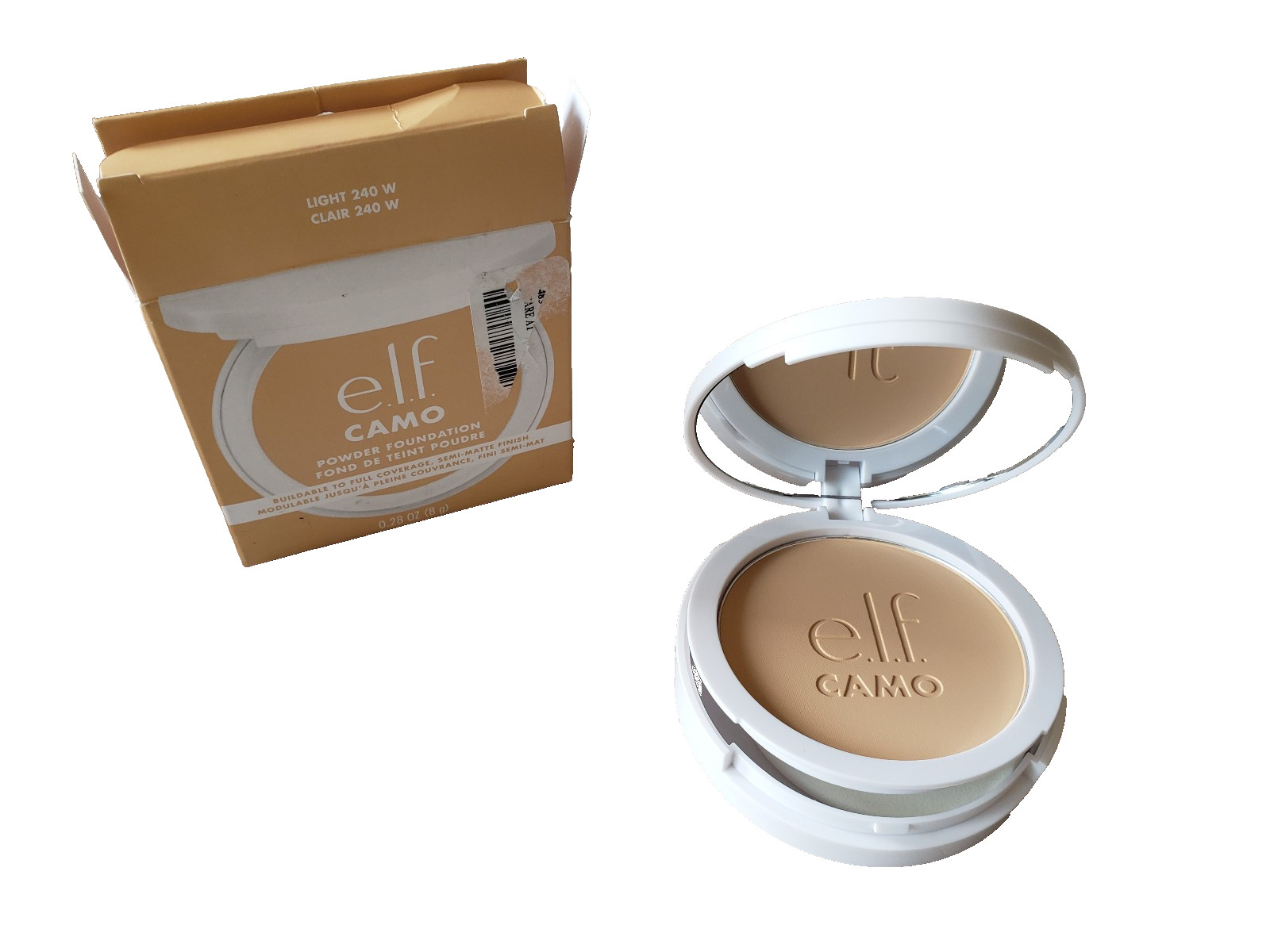 BRAND NEW IN BOX ELF Camo Powder Foundation Light 240 W Full Coverage