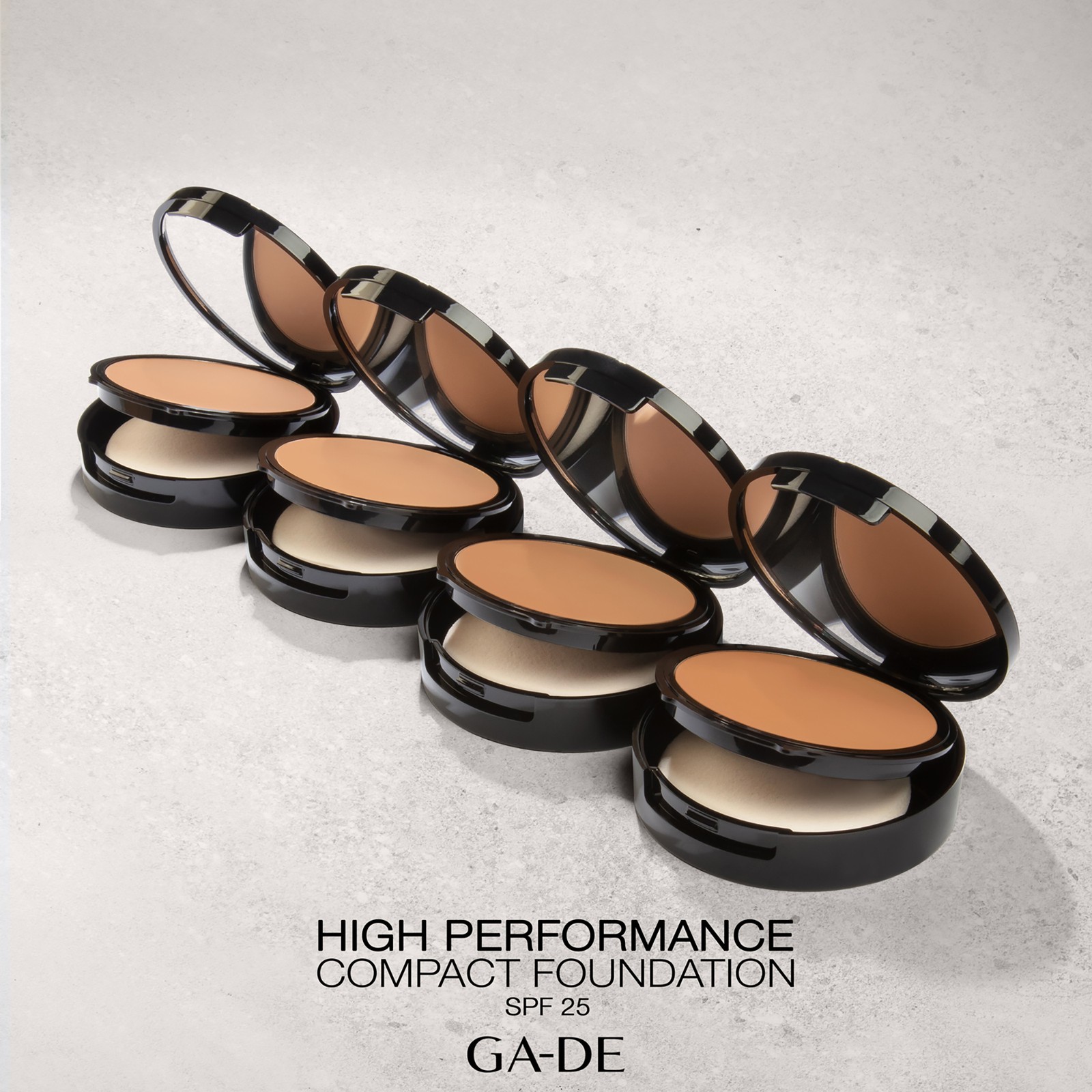 3 Pack High Performance Compact Foundation SPF 25 – 03 Beige by GA-DE – 0.42 oz