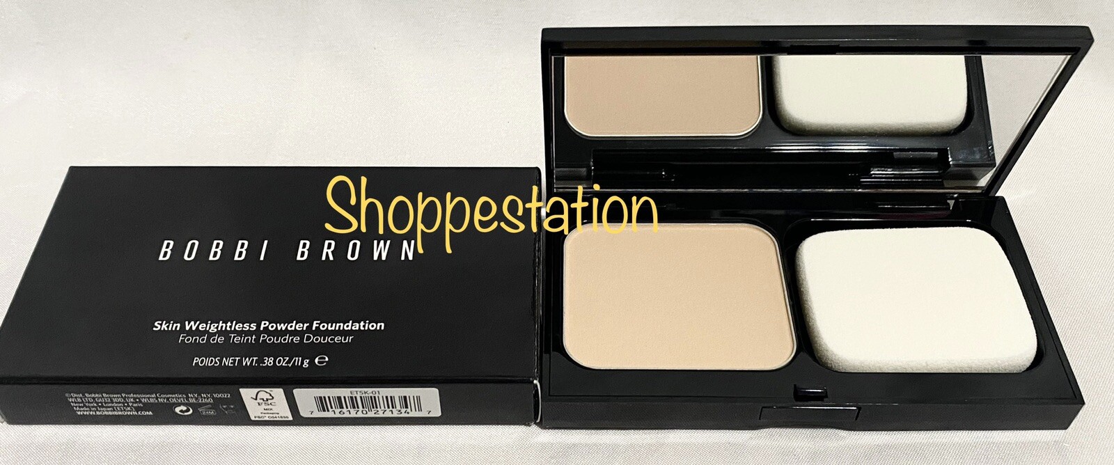 Bobbi Brown Skin Weightless Powder Foundation Shade W-026 WARM IVORY 11g / .38oz