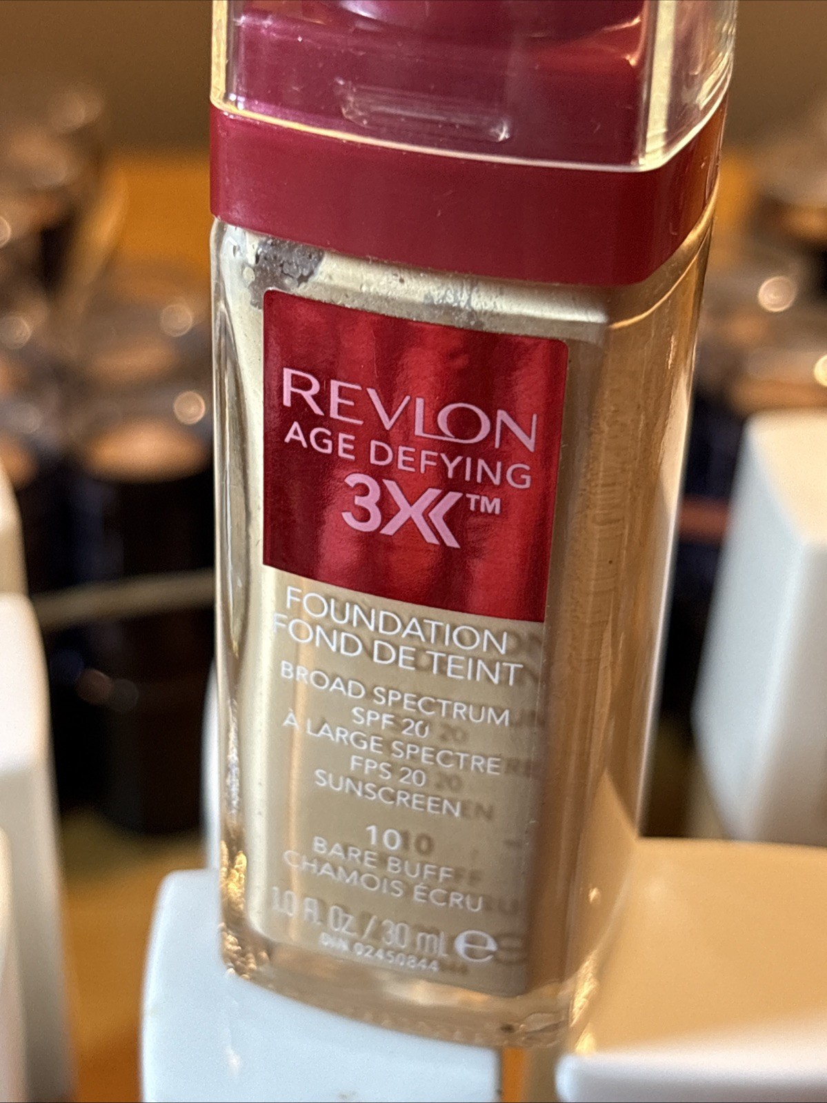 Revlon Age Defying 3X Foundation 10 BARE BUFF 1 fl oz SPF 20 NEW SEALED