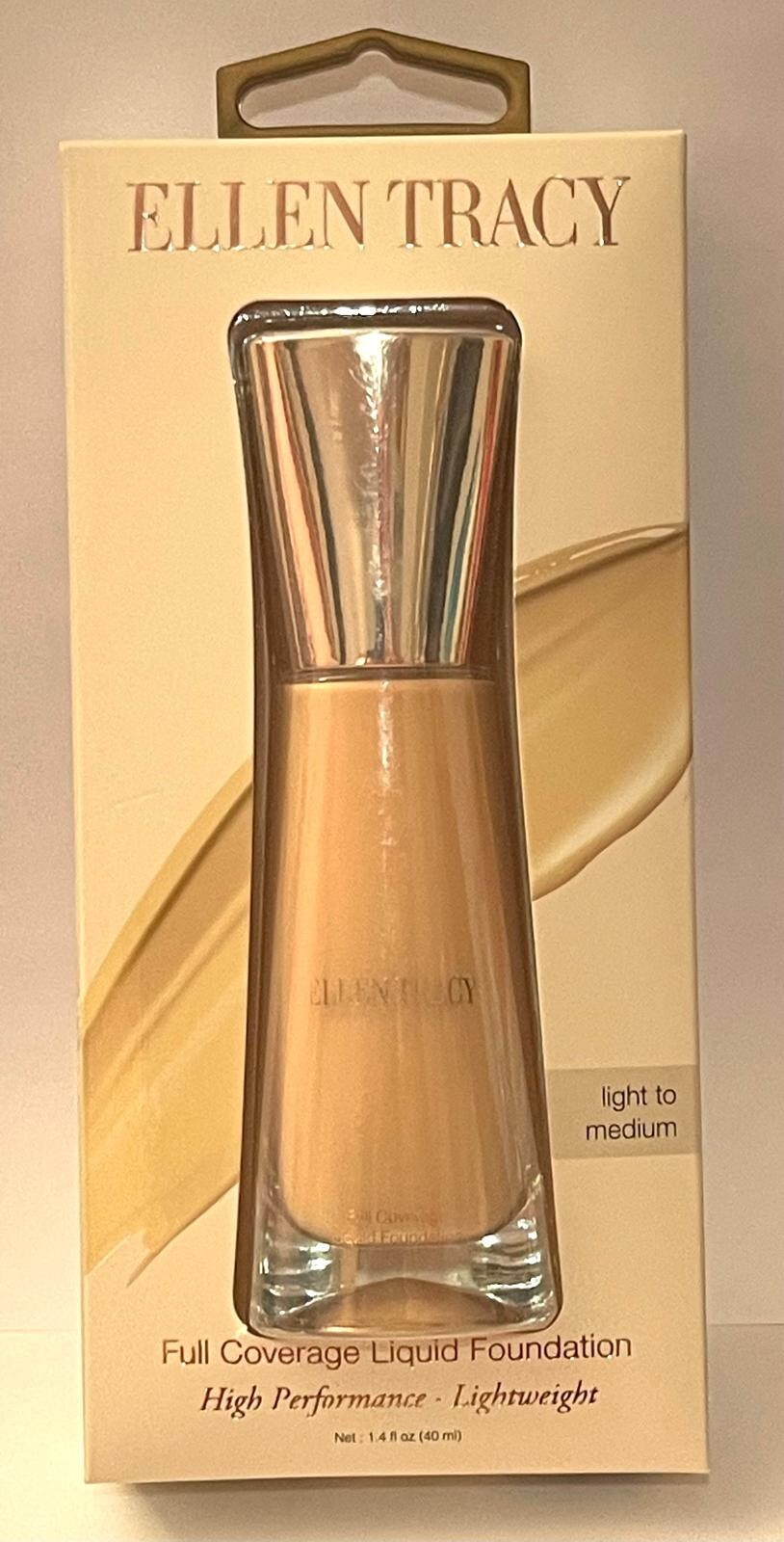 ELLEN TRACY Full Coverage Liquid Foundation ( Light to Medium ) High Performance