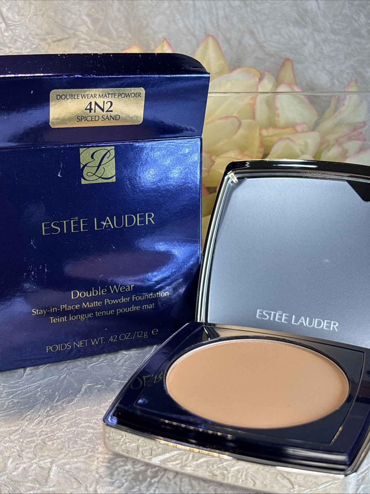 Estee Lauder Double Wear Matte Powder Foundation 4N2 SPICED SAND – FS NIB FreeSh