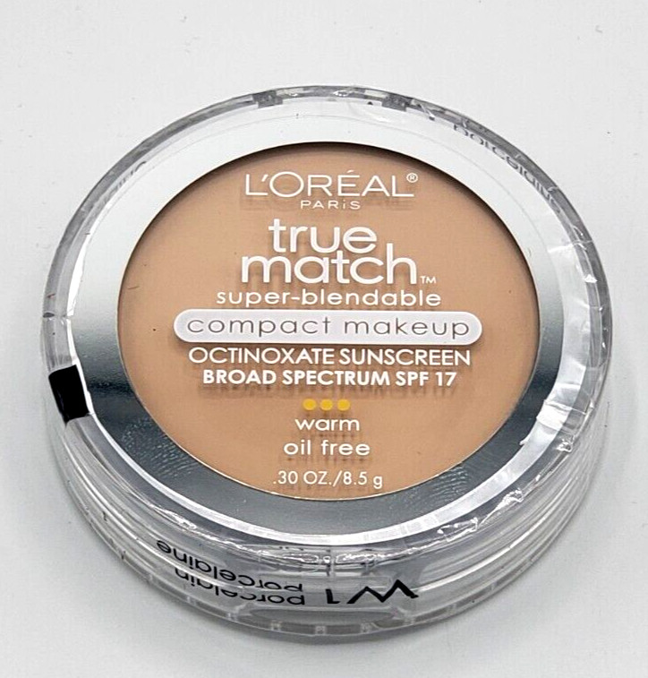 NEW L’Oréal Paris True Match Super Blendable Compact Makeup W1 PORCELAIN