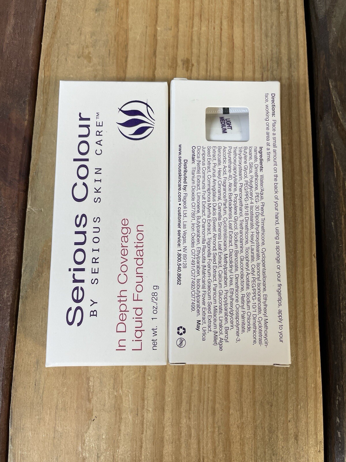 2PK Serious Skincare Colour In Depth Coverage Liquid Foundation Tan