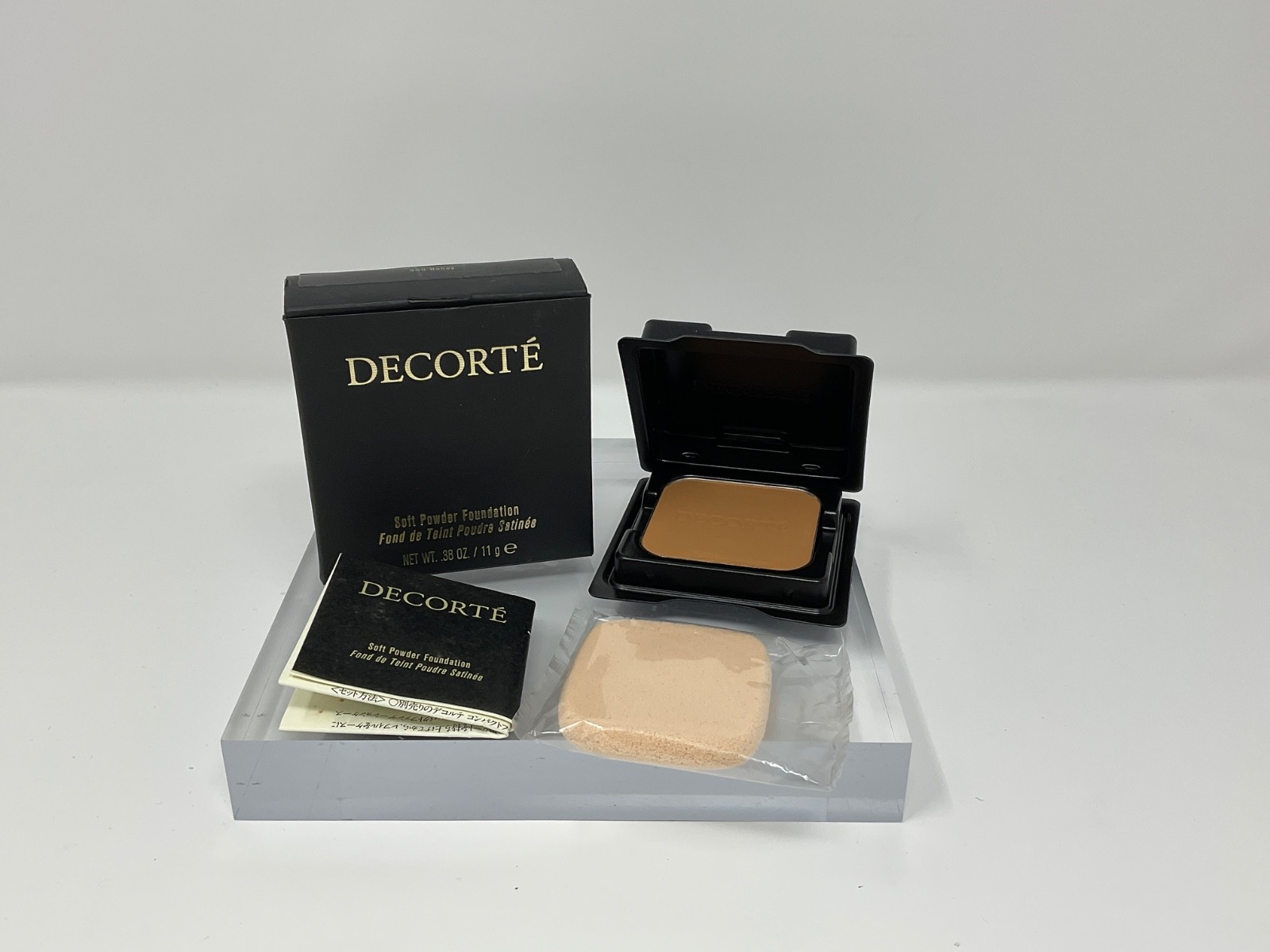 Kose DECORTE Soft Powder Foundation Refill 11g #355 HONEY Made in Japan NIB