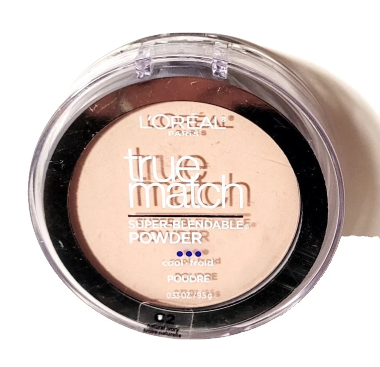 LOREAL True Match Super Blendable Powder – C2 NATURAL IVORY – NEW AS SHOWN